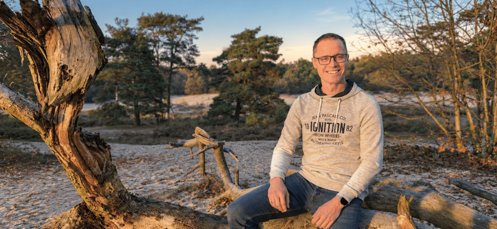 Martijn Maat van Be Lightful in natuur